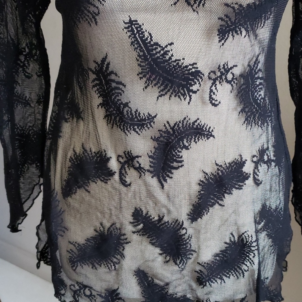 FREDERICK'S OF HOLLYWOOD🎀 COVER BEAUTIFUL BLOUSE - Picture 3 of 8